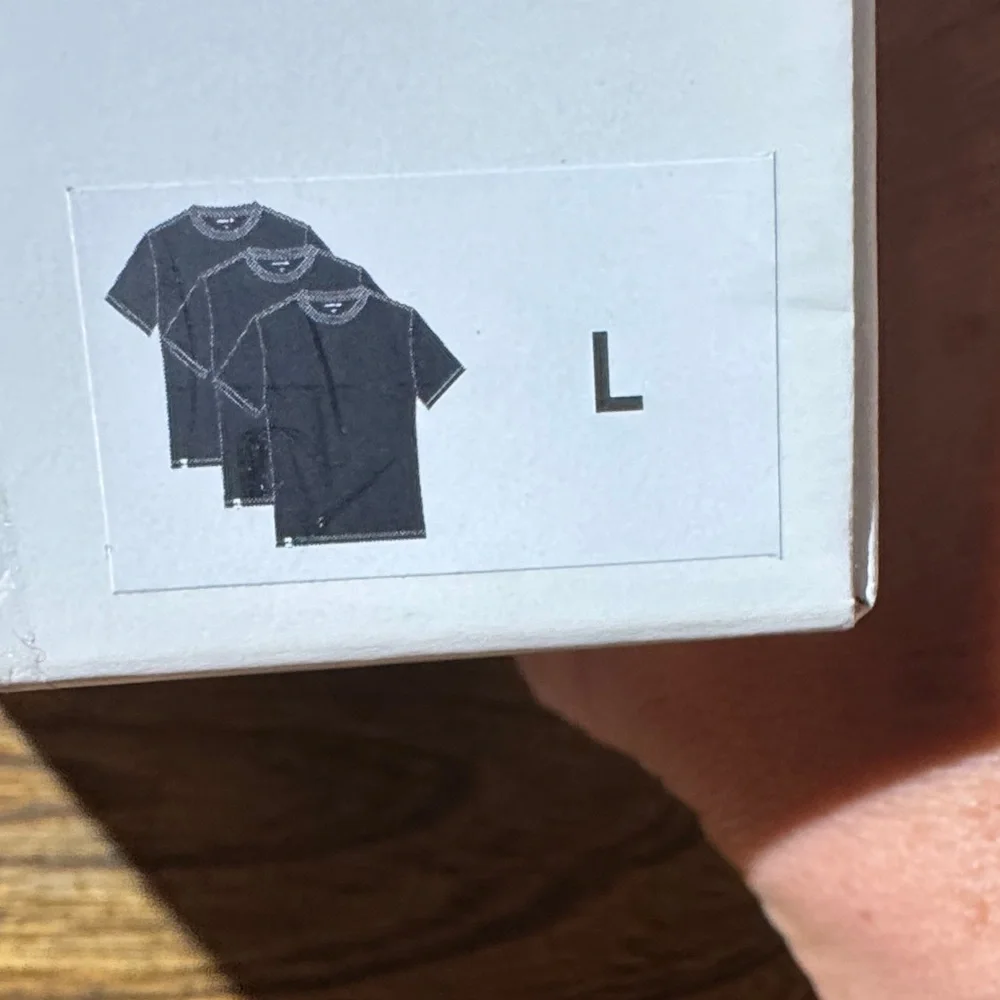 Lacoste Men's Crew Neck Tee 3-Pack - Black, Gray, White